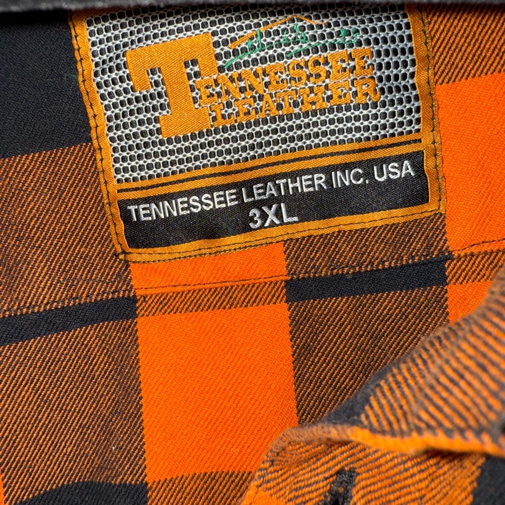 Men's Bold Orange Checkered Shirt Jacket